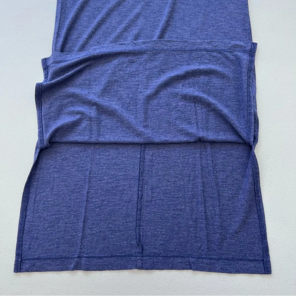 Jessica Simpson Finlee T-Shirt Dress Viscose Blend Pocket Slits Blue Womens XS - Picture 4 of 10